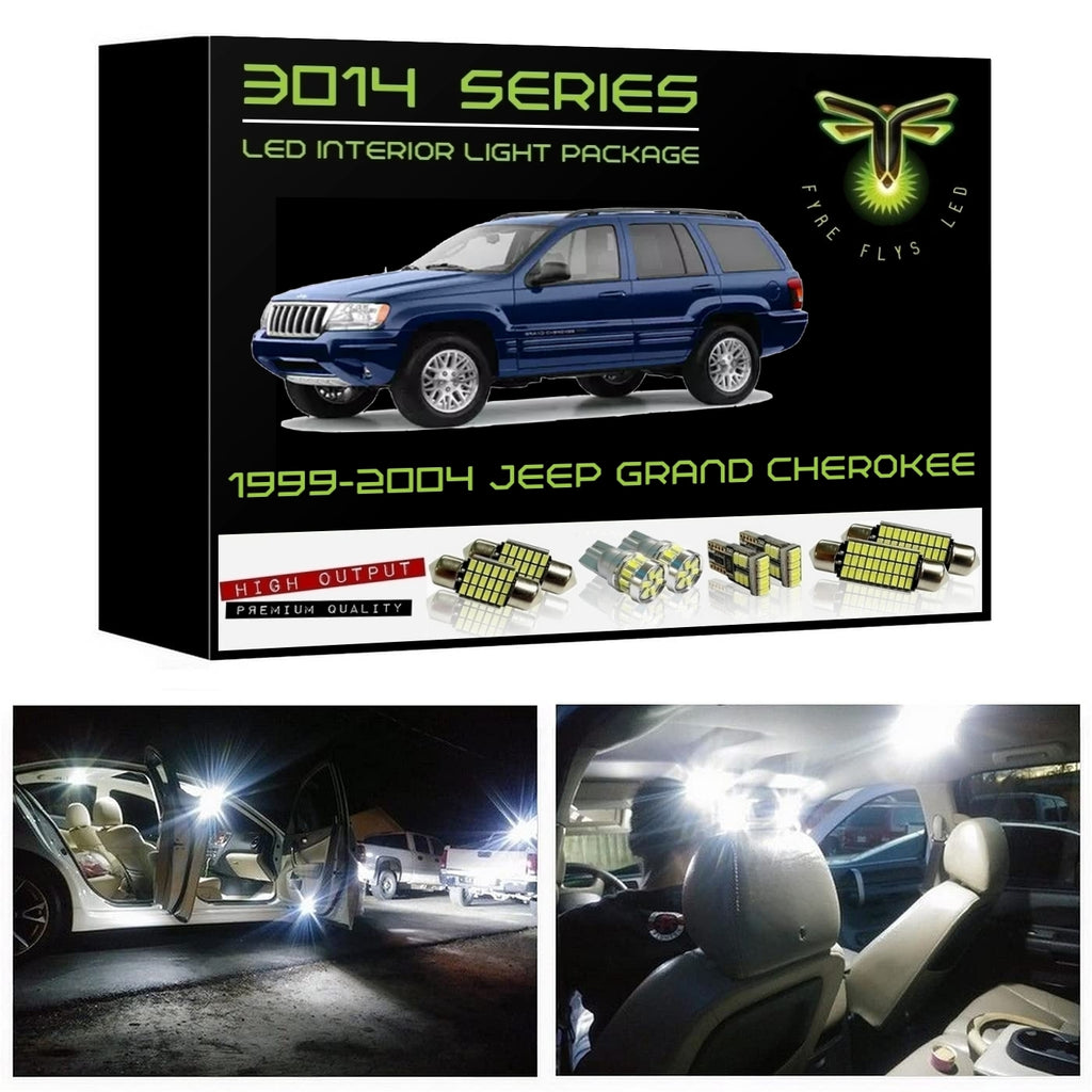 1999-2004 Jeep Grand Cherokee Super Bright 3014 Series LED interior light kit