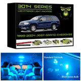 1999-2004 Jeep Grand Cherokee Super Bright 3014 Series LED interior light kit
