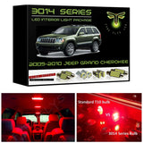 2005-2010 Jeep Grand Cherokee Super Bright 3014 Series LED interior light kit