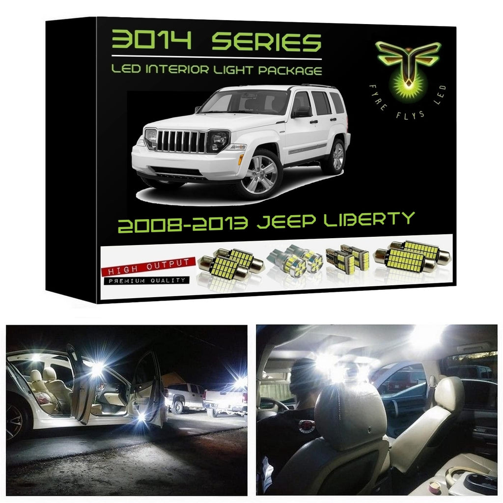 2008-2013 Jeep Liberty Super Bright 3014 Series LED interior light kit