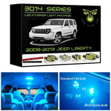 2008-2013 Jeep Liberty Super Bright 3014 Series LED interior light kit