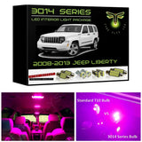 2008-2013 Jeep Liberty Super Bright 3014 Series LED interior light kit