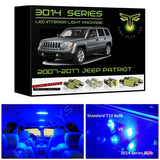 2007-2017 Jeep Patriot Ultra Bright 3014 Series LED interior light kit