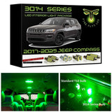 2017-2025 Jeep Compass Ultra Bright 3014 Series LED interior light kit