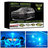 2017-2025 Jeep Compass Ultra Bright 3014 Series LED interior light kit