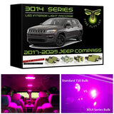 2017-2025 Jeep Compass Ultra Bright 3014 Series LED interior light kit