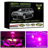2007-2017 Jeep Patriot Ultra Bright 3014 Series LED interior light kit