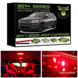 2017-2025 Jeep Compass Ultra Bright 3014 Series LED interior light kit