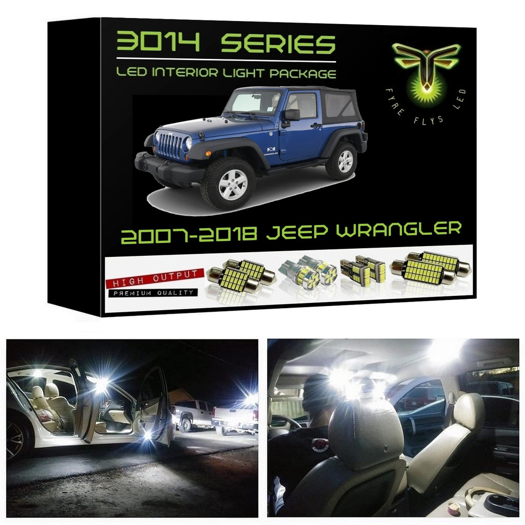 2007-2018 Jeep Wrangler Super Bright LED interior light kit 3014 Series