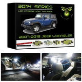 2007-2018 Jeep Wrangler Super Bright LED interior light kit 3014 Series