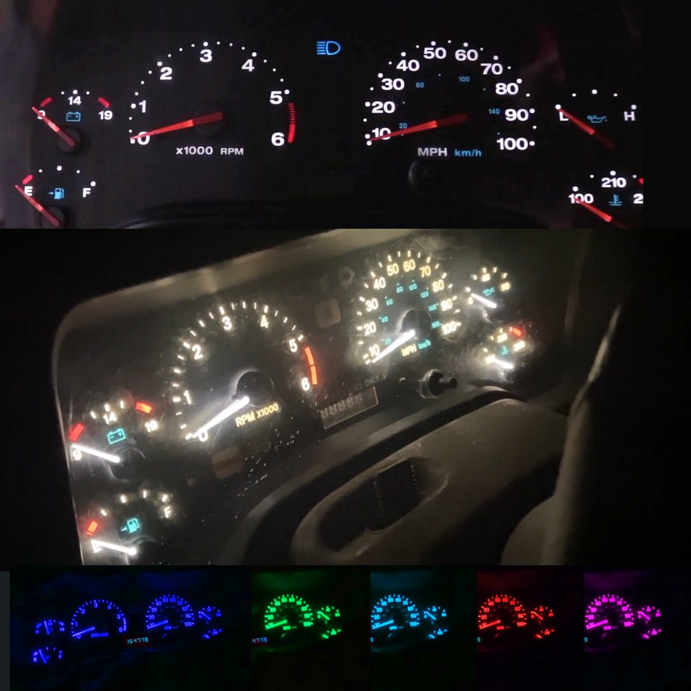 LED Speedo KIT for 1997-2006 Jeep Wrangler TJ Gauge Cluster Set