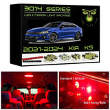 2021-2024 Kia K5 Super Bright 3014 Series LED interior light kit
