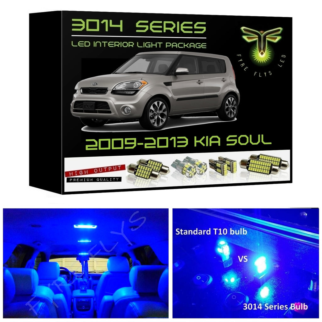 2009-2013 Kia Soul Super Bright 3014 Series LED interior light kit