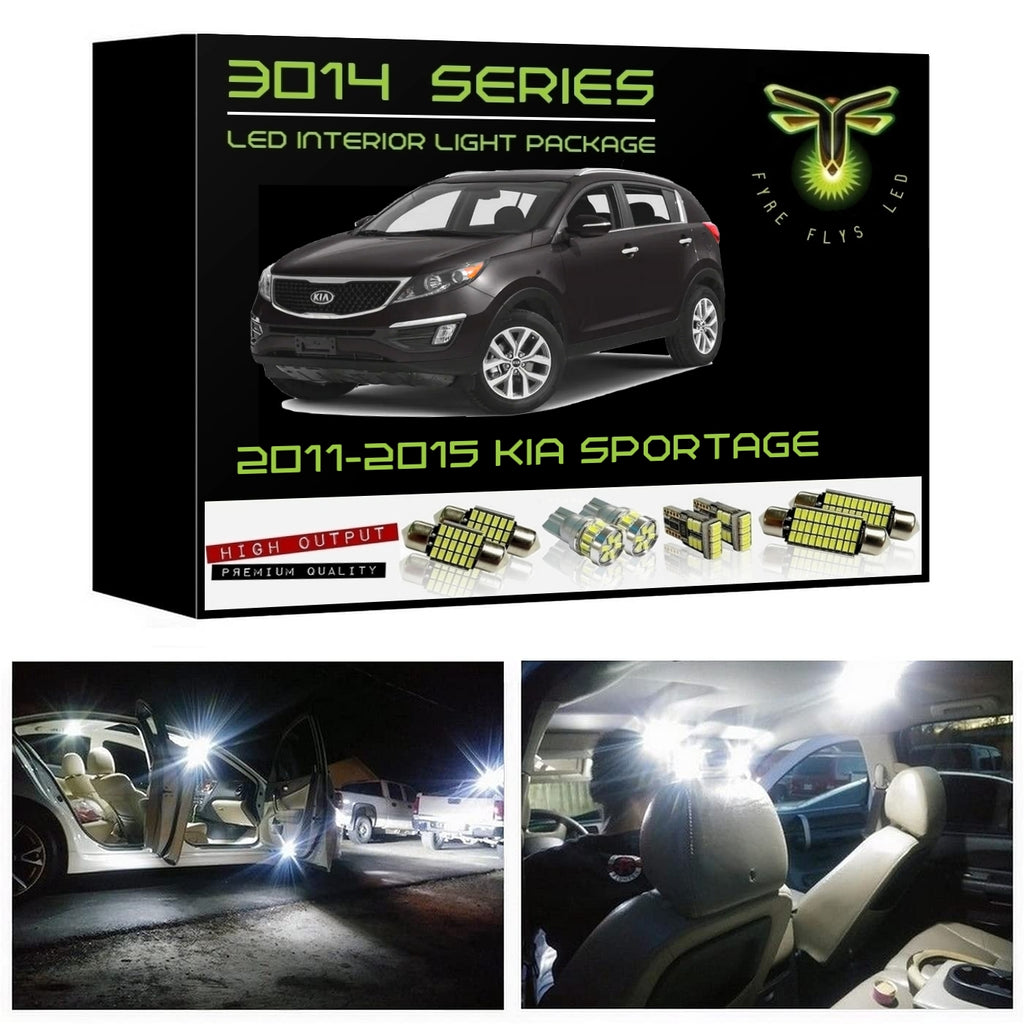 2011-2015 Kia Sportage Super Bright 3014 Series LED interior light kit