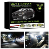 2011-2015 Kia Sportage Super Bright 3014 Series LED interior light kit