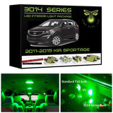 2011-2015 Kia Sportage Super Bright 3014 Series LED interior light kit