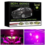 2011-2015 Kia Sportage Super Bright 3014 Series LED interior light kit