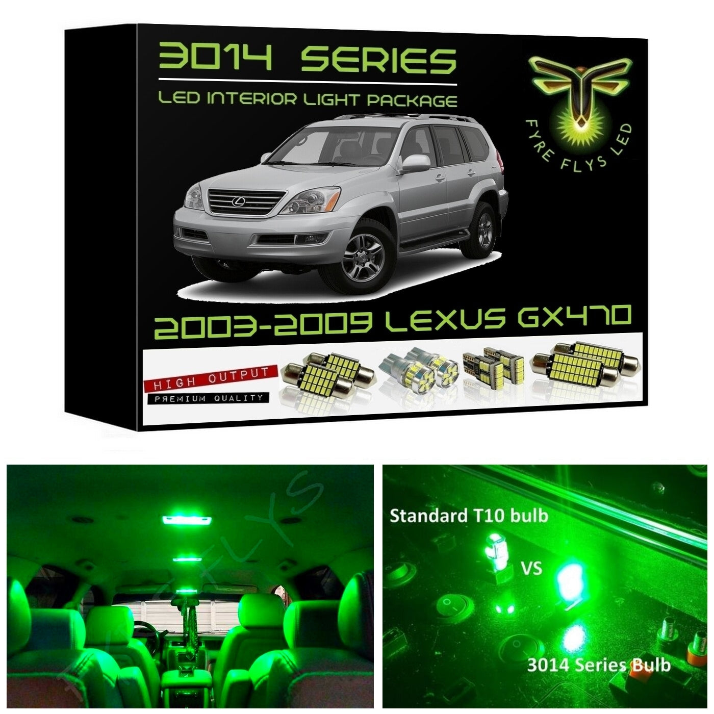 Complete LED interior light kit for 2003-2009 Lexus GX470 – Fyre Flys