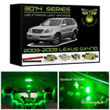 2003-2009 Lexus GX470 Super Bright LED interior light kit 3014 Series