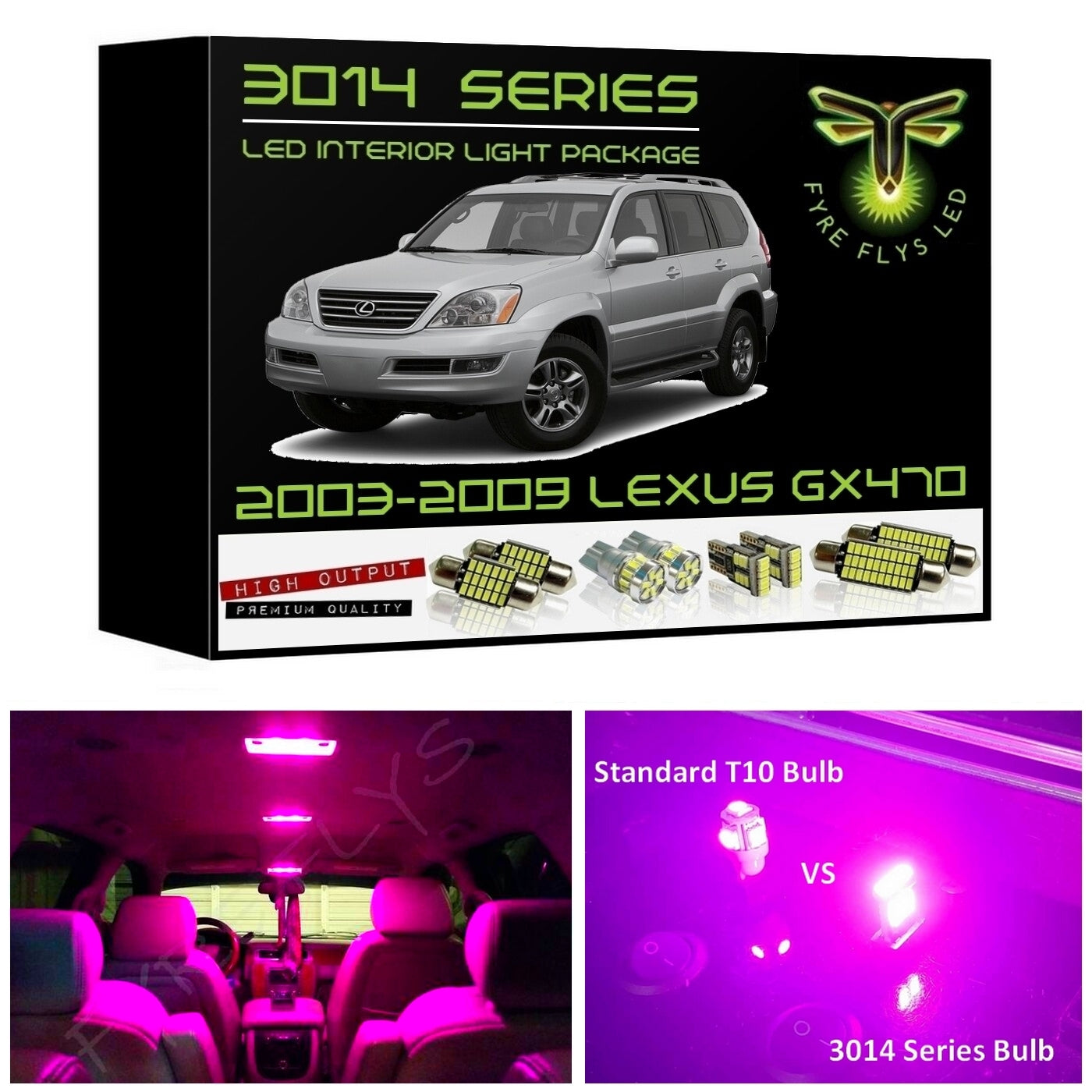 Complete LED interior light kit for 2003-2009 Lexus GX470 – Fyre Flys