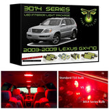 2003-2009 Lexus GX470 Super Bright LED interior light kit 3014 Series