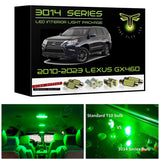 2010-2023 Lexus GX460 Super Bright LED interior light kit 3014 Series