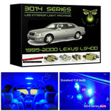 1995-2000 Lexus LS-400 Super Bright 3014 Series LED interior light kit