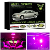 1995-2000 Lexus LS-400 Super Bright 3014 Series LED interior light kit