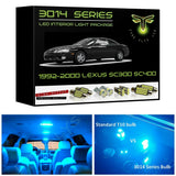 1992-2000 Lexus SC300 SC400 Ultra Bright 3014 Series LED interior light kit