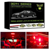 1992-2000 Lexus SC300 SC400 Ultra Bright 3014 Series LED interior light kit