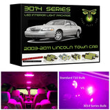 2003-2011 Lincoln Town Car LED interior light kit Ultra Bright 3014 Series