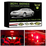 2003-2011 Lincoln Town Car LED interior light kit Ultra Bright 3014 Series