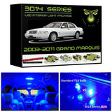 2003-2011 Mercury Grand Marquis Super Bright 3014 Series LED interior light kit