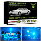 2003-2011 Mercury Grand Marquis Super Bright 3014 Series LED interior light kit