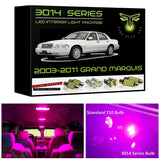 2003-2011 Mercury Grand Marquis Super Bright 3014 Series LED interior light kit