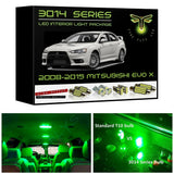2008-2015 Mitsubishi Lancer & Evo X Super Bright 3014 Series LED interior light kit