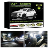2011-2022 Mitsubishi Outlander Sport Super Bright 3014 Series LED Interior Light Kit