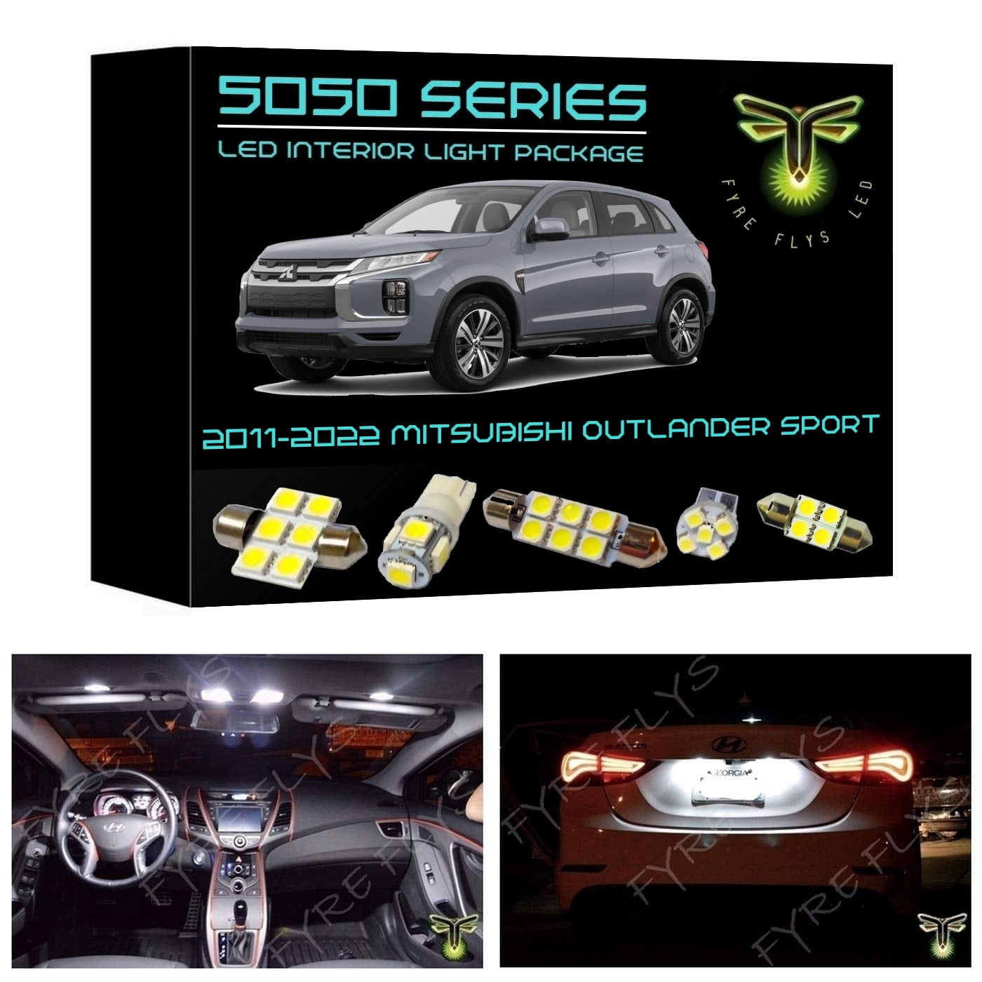 2011-2022 Mitsubishi Outlander Sport 5050 Series LED Interior Light Kit