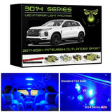 2011-2022 Mitsubishi Outlander Sport Super Bright 3014 Series LED Interior Light Kit
