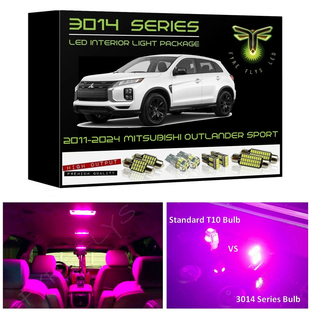 2011-2022 Mitsubishi Outlander Sport Super Bright 3014 Series LED Interior Light Kit