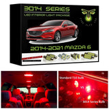 2014-2021 Mazda 6 Super Bright 3014 Series LED interior light kit