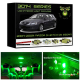 2004-2009 Mazda 3 Super Bright 3014 Series LED interior light kit