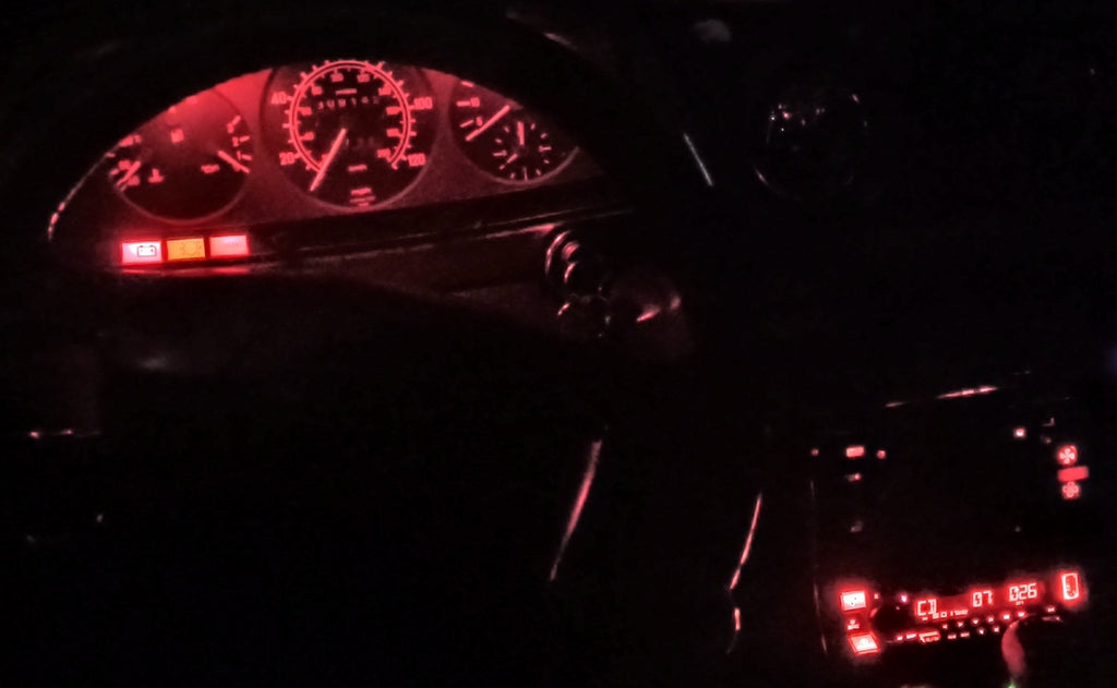 Gauge Cluster & Center Console LED Dashboard Light Bulbs for Mercedes Benz W123 Chassis
