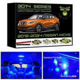 2018-2024 Nissan Kicks Super Bright 3014 Series LED interior light kit