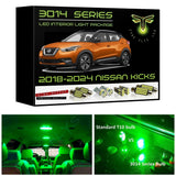 2018-2024 Nissan Kicks Super Bright 3014 Series LED interior light kit
