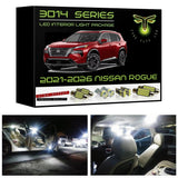 2021-2026 Nissan Rogue LED interior light kit Ultra Bright 3014 Series