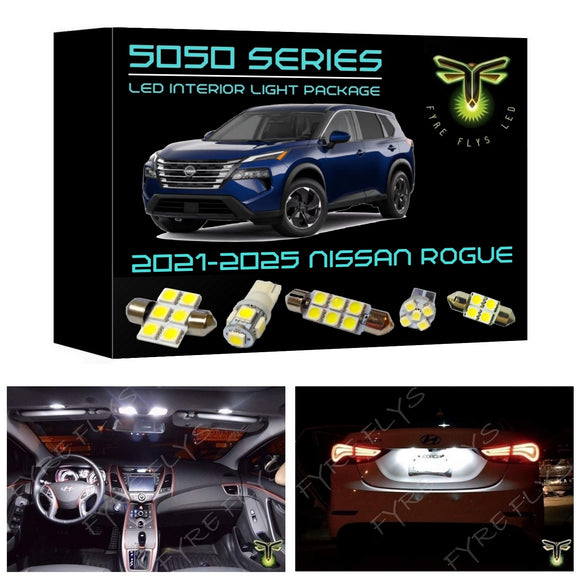 2021-2025 Nissan Rogue LED interior light kit 5050 Series