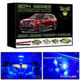 2021-2026 Nissan Rogue LED interior light kit Ultra Bright 3014 Series
