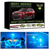 2021-2026 Nissan Rogue LED interior light kit Ultra Bright 3014 Series