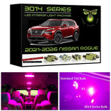 2021-2026 Nissan Rogue LED interior light kit Ultra Bright 3014 Series